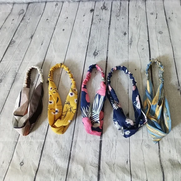 New lot of 5 patterned headbands - Picture 7 of 9